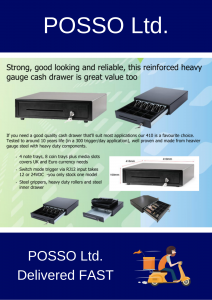 Posso Ltd Cash Drawers epos