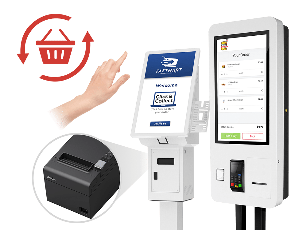 qsr self order kiosks